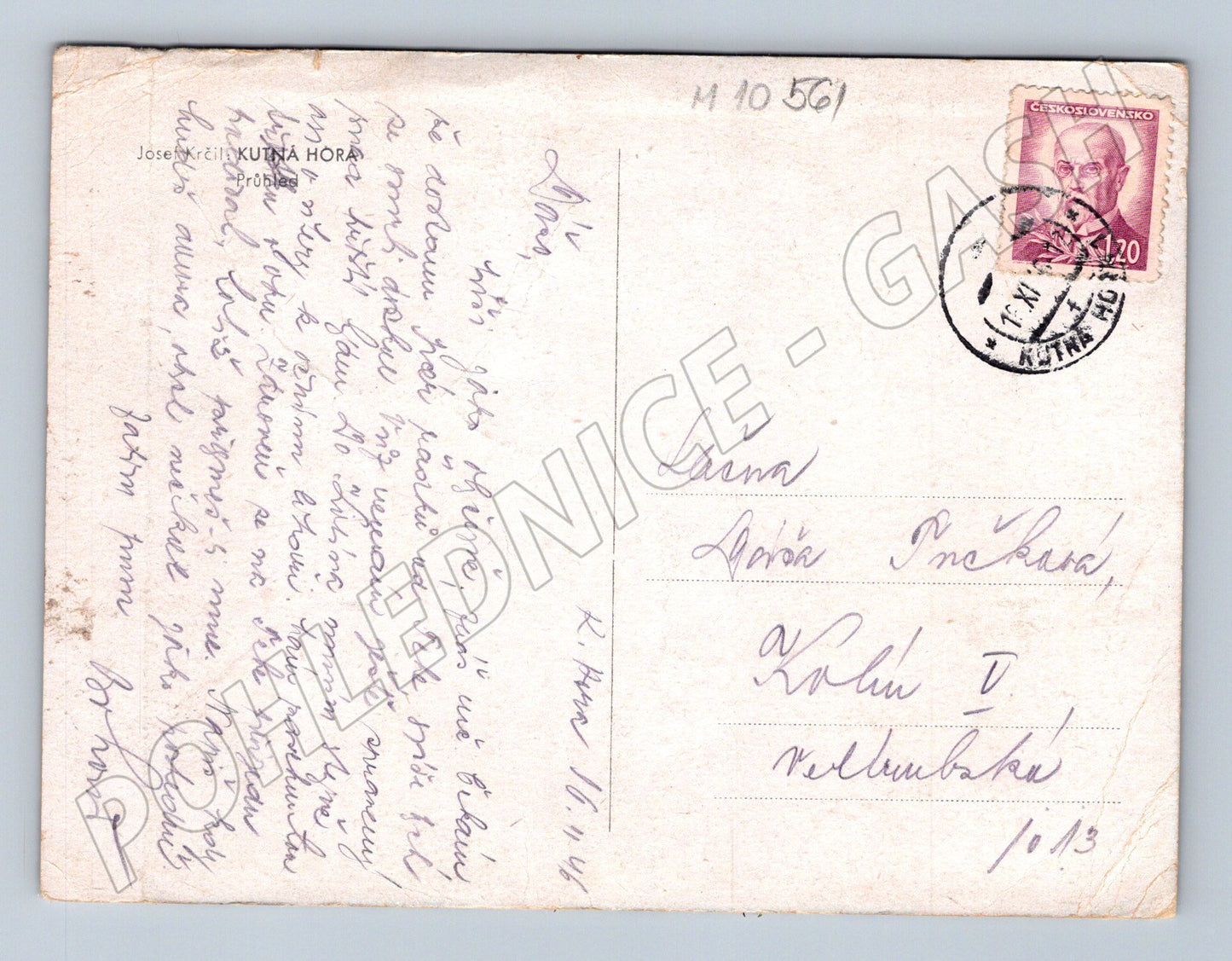 Pohlednice Kutná Hora Barokní sochy a chrám sv. Barbory (M10561)
