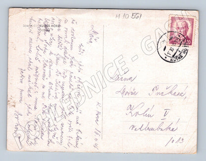 Pohlednice Kutná Hora Barokní sochy a chrám sv. Barbory (M10561)