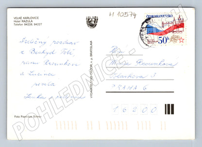 Pohlednice Velké Karlovice - Hotel Razula (M10574)
