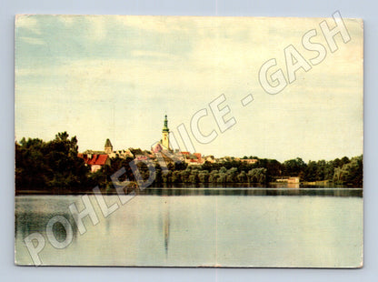 Pohlednice Tábor - pohled na město od přehrady Jordán (M10590)
