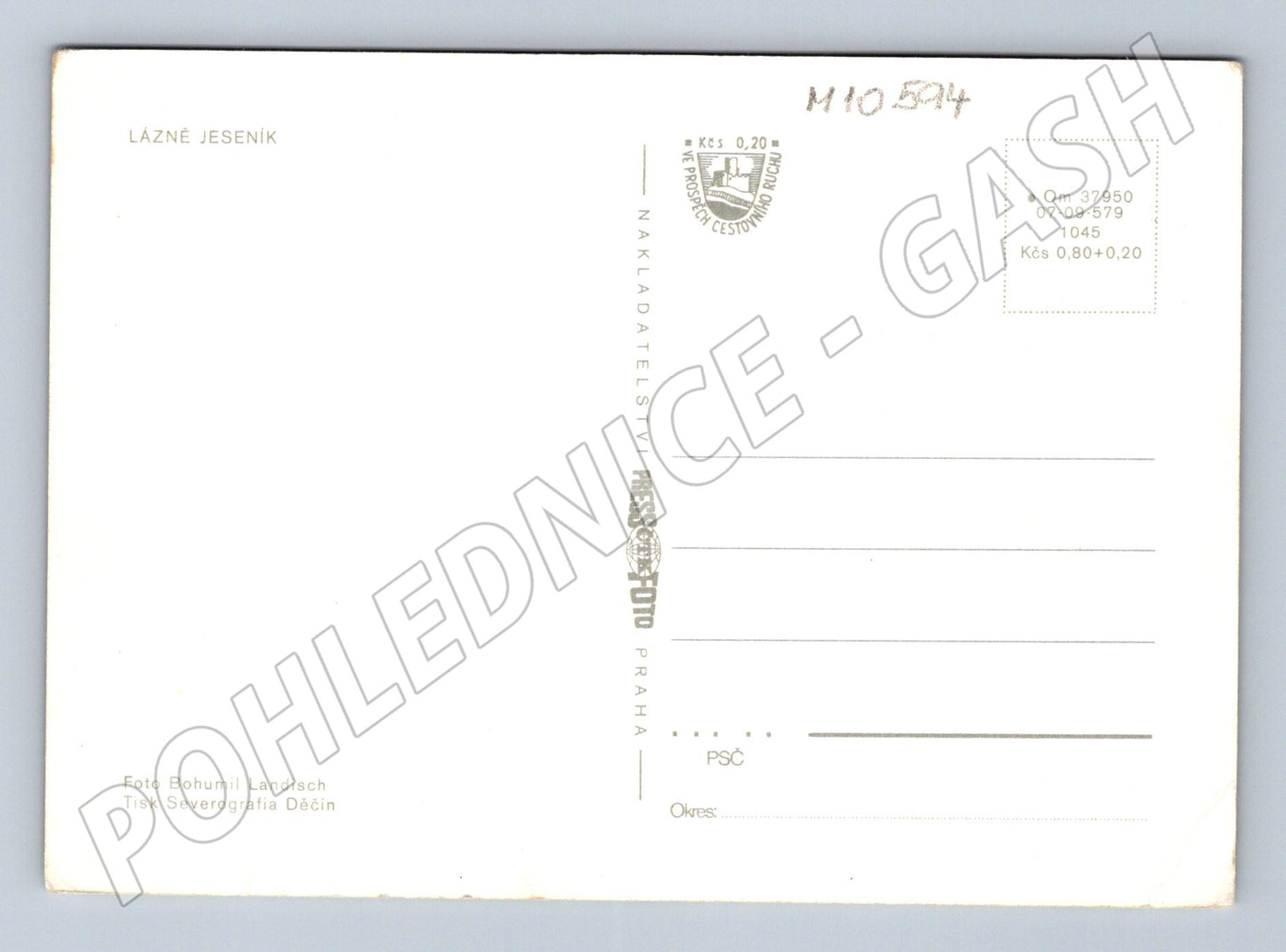 Pohlednice Lázně Jeseník – Pomník Vincenze Priessnitze (M10594)