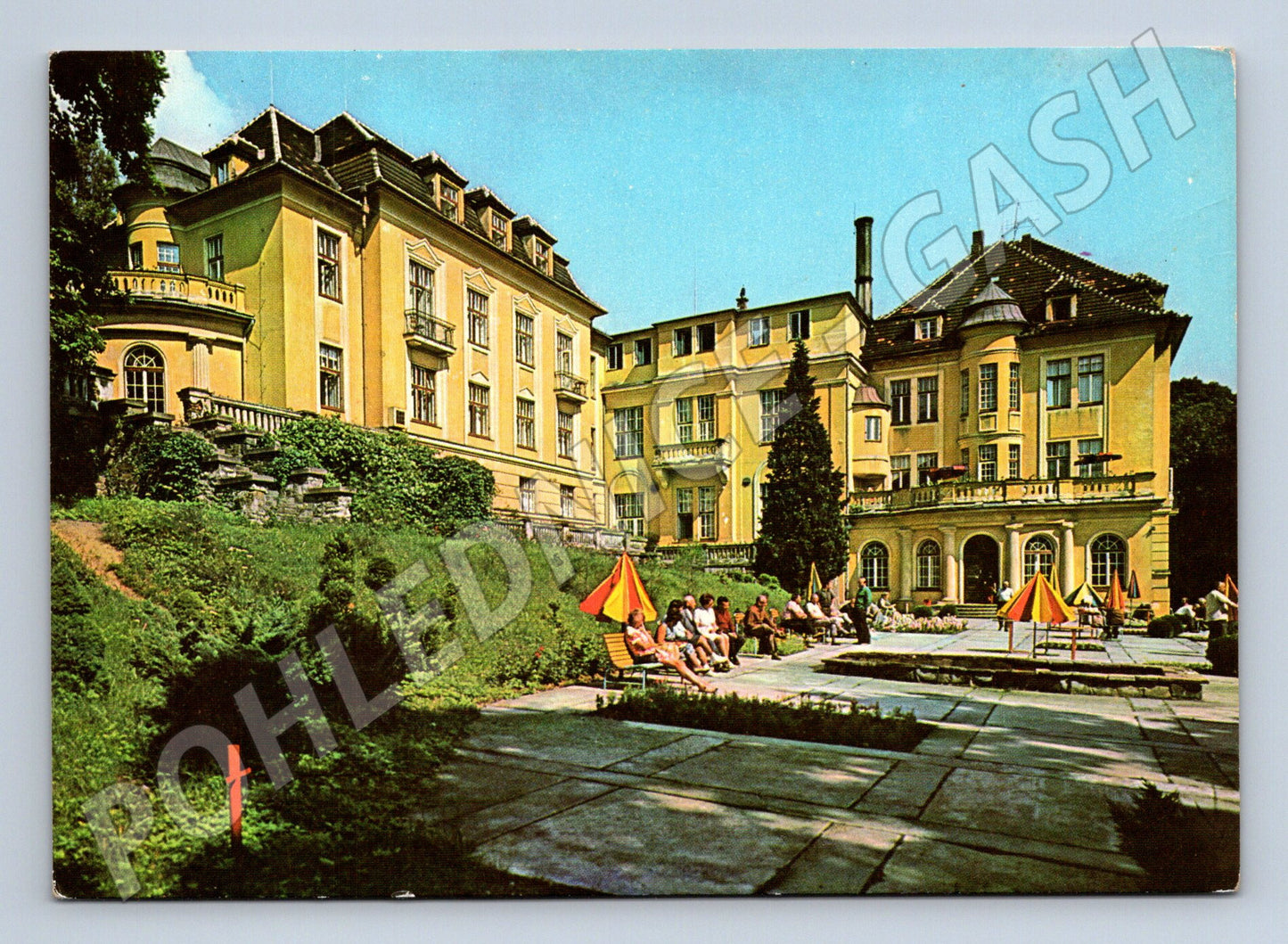 Pohlednice Teplice nad Bečvou - lázeňský dům Moravan (M10595)