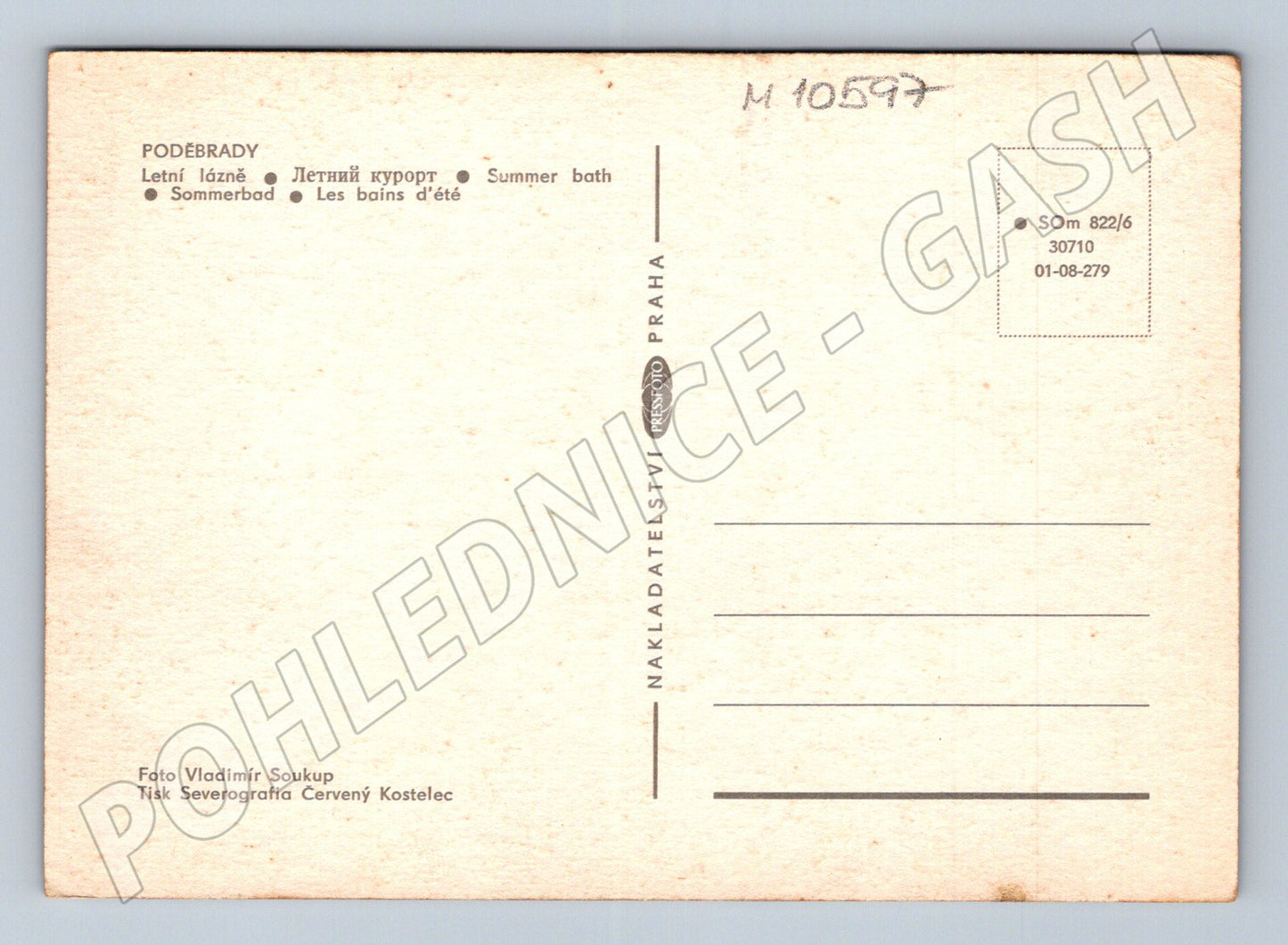 Pohlednice Poděbrady Letní lázně (M10597)