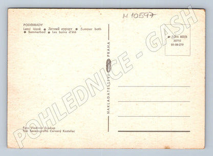 Pohlednice Poděbrady Letní lázně (M10597)