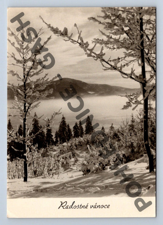 Pohlednice Vánoce Beskydy Radostné vánoce ČR (M1060)
