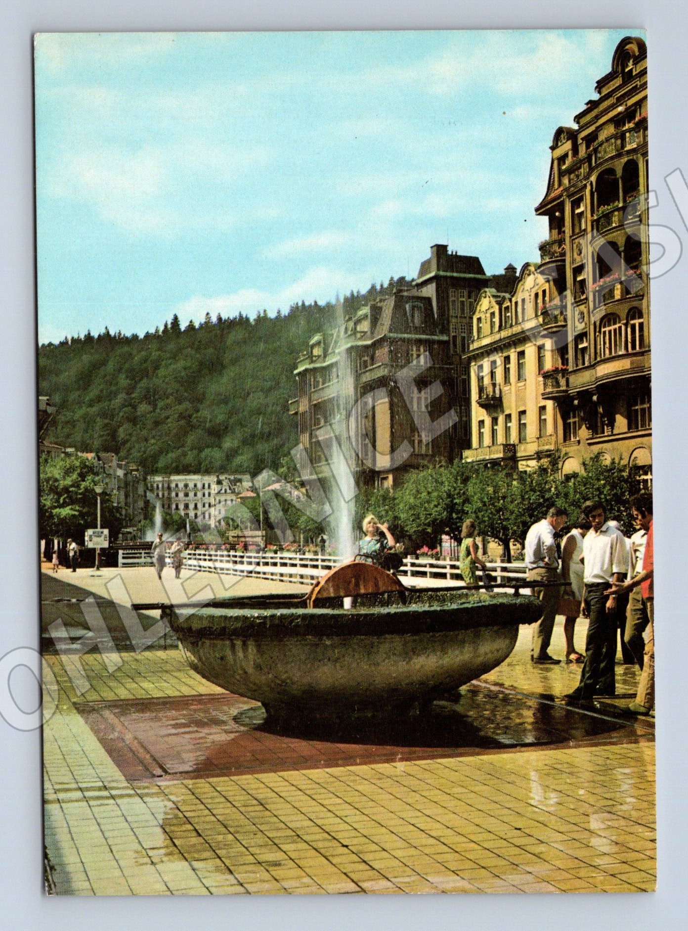 Pohlednice Karlovy Vary Pramen Vřídlo (M10606)