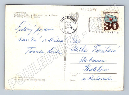 Pohlednice Luhačovice Společenský dům – kasino (M10619)