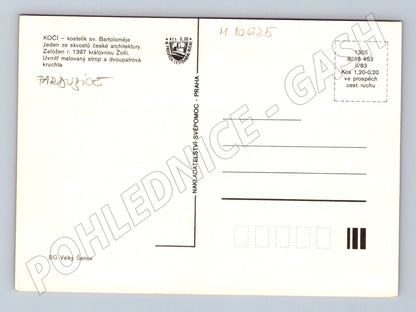 Pohlednice Kočí - kostelík sv. Bartoloměje (M10625)