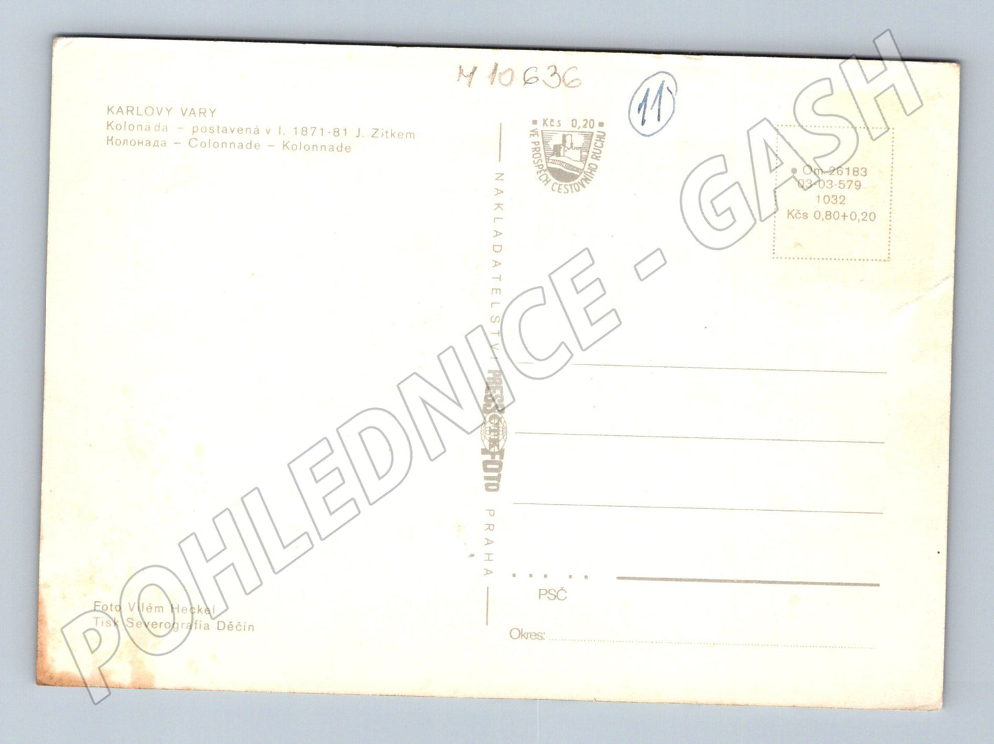 Pohlednice Karlovy Vary - kolonáda (M10636)