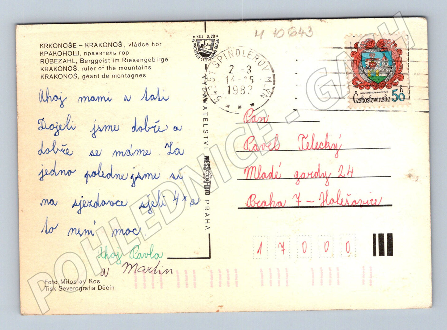 Pohlednice Krkonoše Krakonoš (M10643)