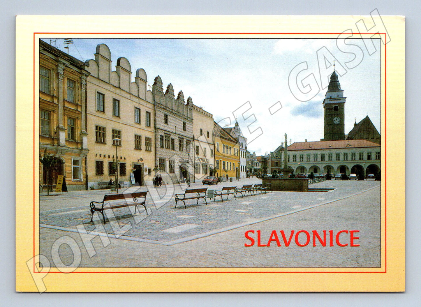 Pohlednice Slavonice – Náměstí Míru (M10651)