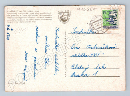 Pohlednice zámek Klášterec nad Ohří - 1964 (M10655)