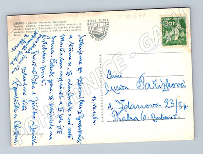 Pohlednice Liberec – náměstí Klementa Gottwalda (M10677)