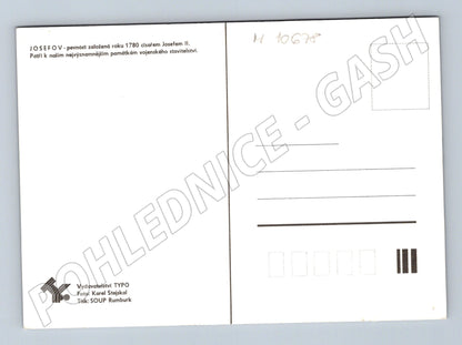Pohlednice Josefov – letecký pohled na pevnost (M10678)