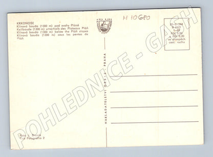 Pohlednice Klínová bouda Krkonoše - zimní motiv (M10680)