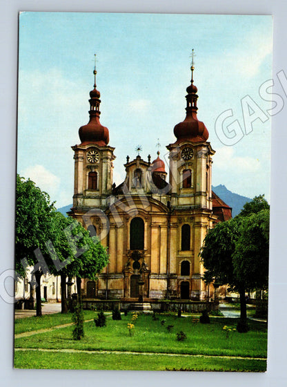 Pohlednice Hejnice - barokní chrám Navštívení Panny Marie (M10681)