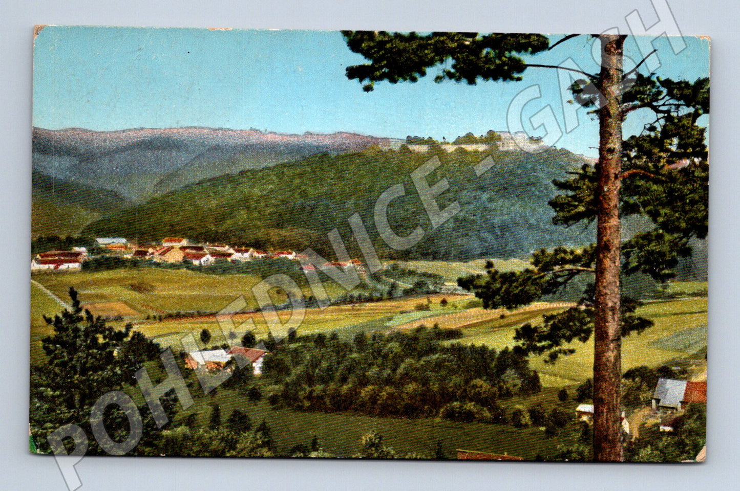 Pohlednice Hukvaldy Hrad a krajina (M10682)