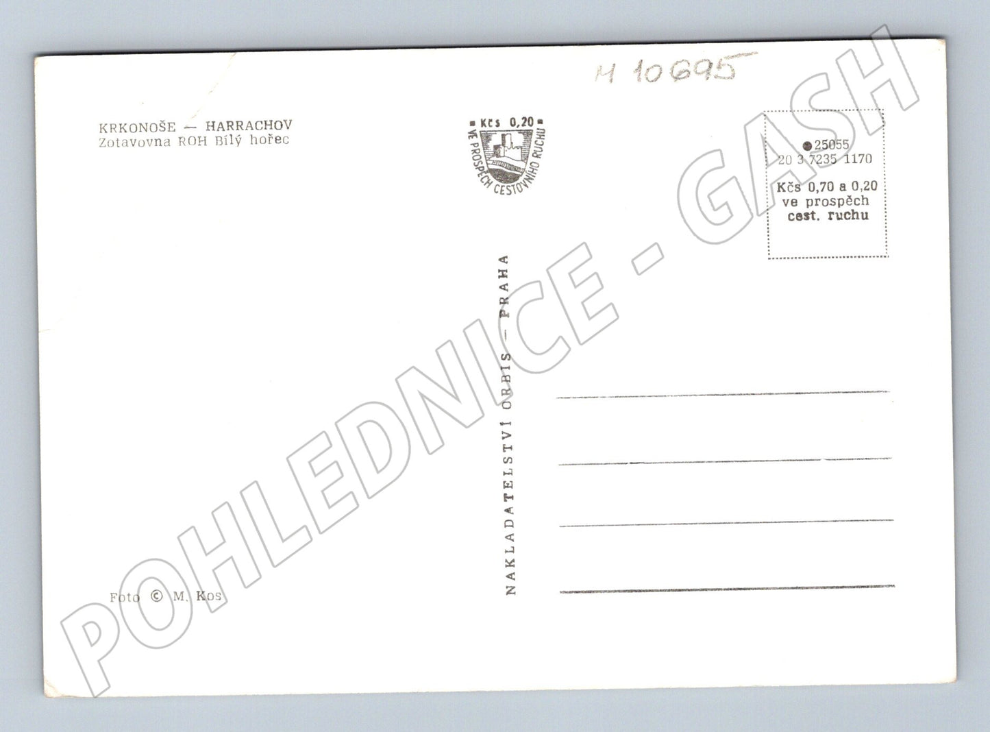 Pohlednice Krkonoše Harrachov - zotavovna ROH Bílý hořec (M10695)