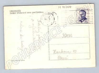 Pohlednice Krkonoše Sněžka – strážní hřebenová cesta (M10704)