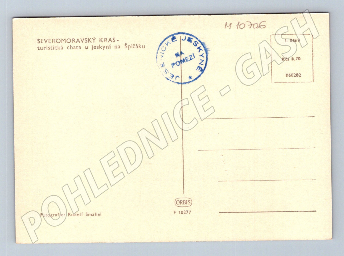 Pohlednice Severomoravský kras - chata u jeskyní (M10706)