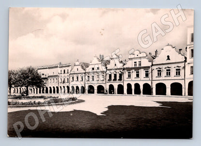 Pohlednice Telč – východní část náměstí (M10710)