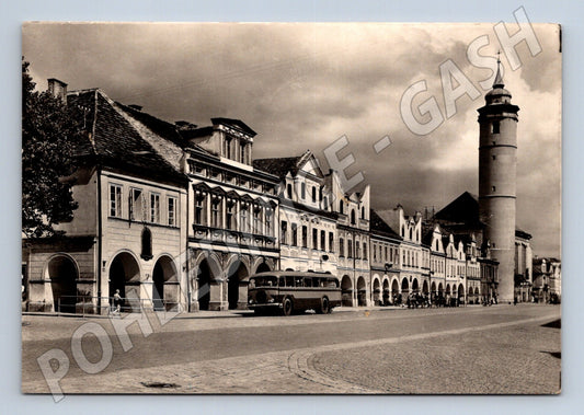 Pohlednice Domažlice - náměstí s věží (M10714)