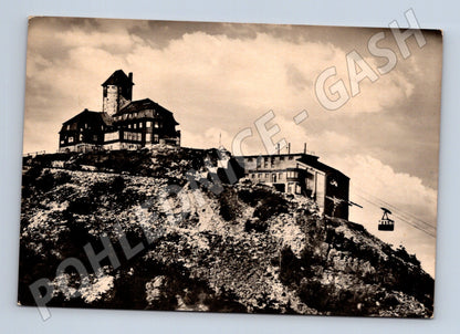 Pohlednice Ještěd 1010 m – hotel, lanovka (M10721)