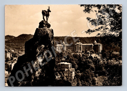 Pohlednice Karlovy Vary - Jelení skok a sanatorium Imperial (M10739)