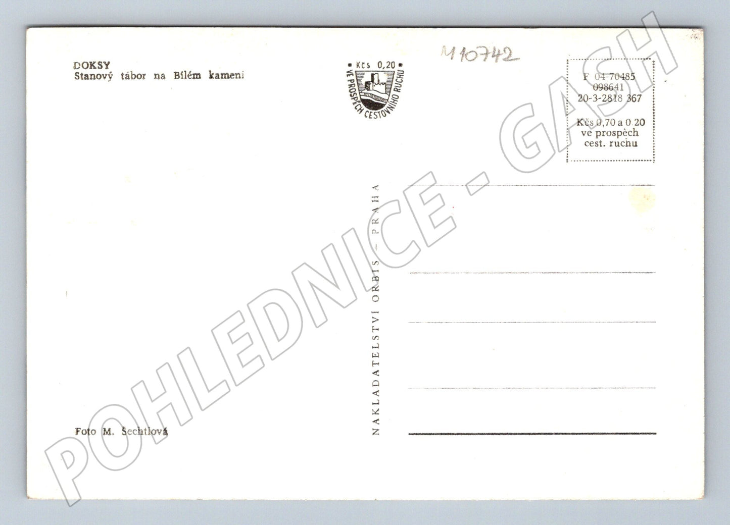 Pohlednice Doksy - Stanový tábor na Bílém kameni (M10742)