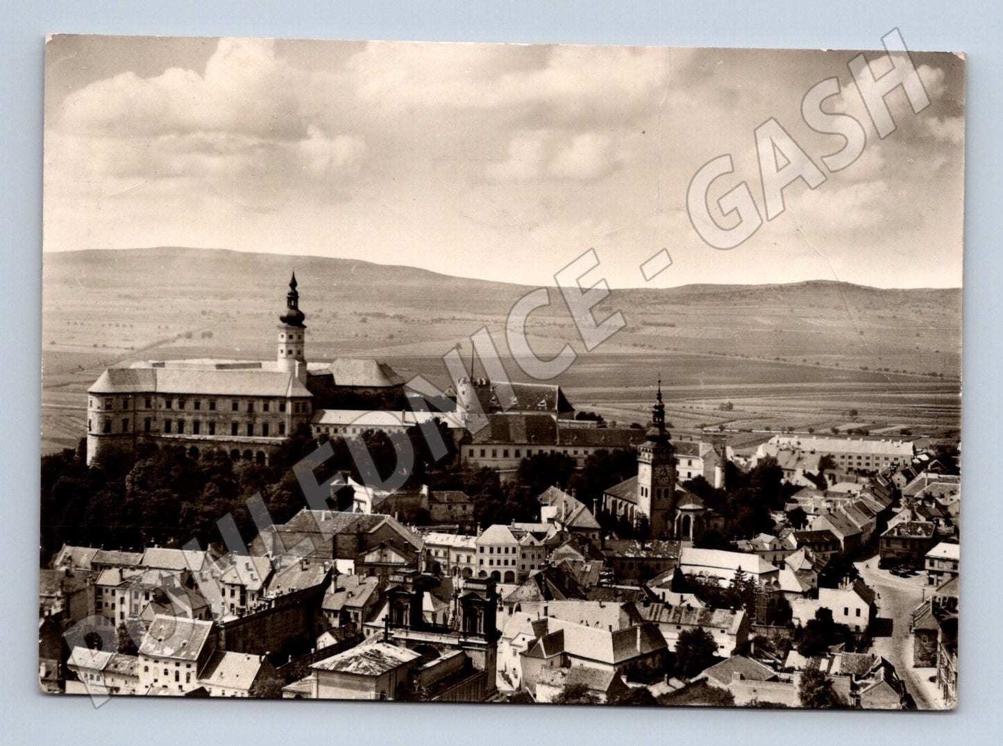 Pohlednice Mikulov - zámek 1958 (M10746)