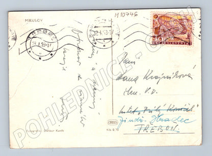 Pohlednice Mikulov - zámek 1958 (M10746)