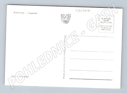 Pohlednice Rynoltice koupaliště - historická (M10747)