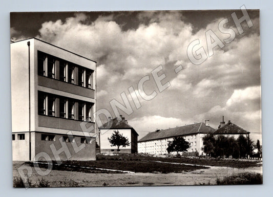 Pohlednice Rousínov sídliště – černobílá (M10762)