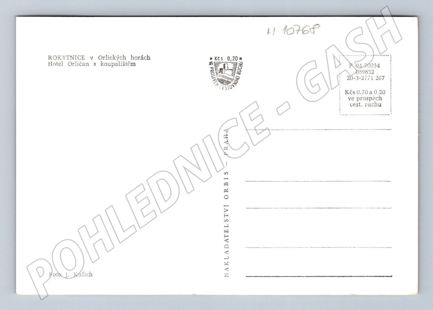 Pohlednice Rokytnice v Orlických horách – Hotel Orličan (M10768)