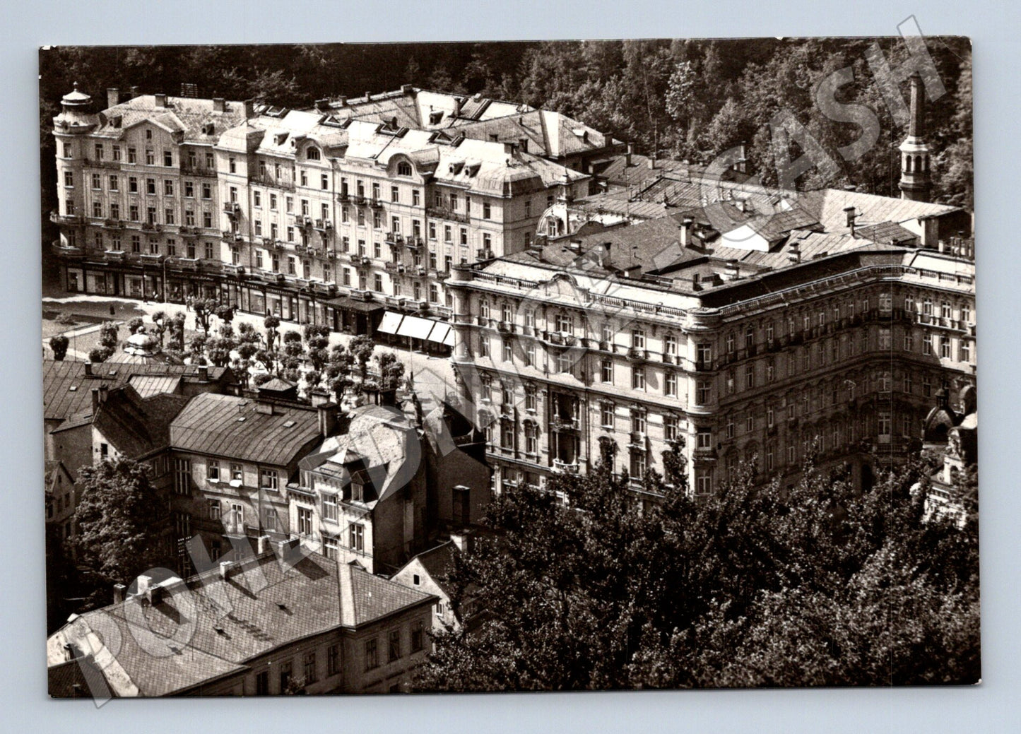 Pohlednice Karlovy Vary Grandhotel Pupp - černobílá (M10787)