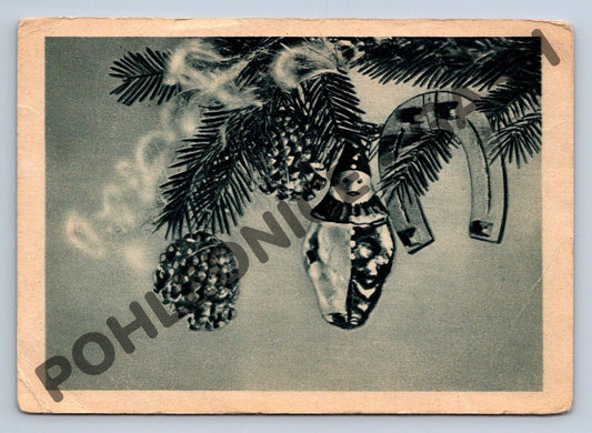 Pohlednice Vánoce ČSR 1941 přání (M1079)