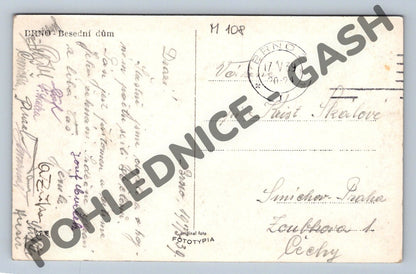 Pohlednice Brno Besední dům historická 1939 (M108)