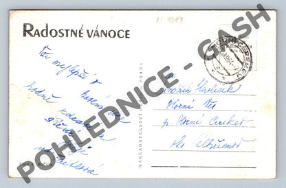 Pohlednice Vánoce ČR 1954 foto F. Bučina (M1081)