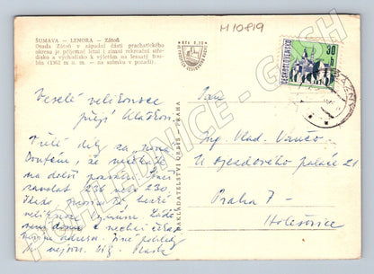 Pohlednice Šumava Lenora Zátoň - Boubín (M10819)