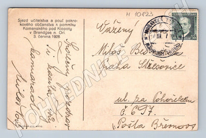 Pohlednice Domek Komenského Brandýs n. Orl. (M10823)