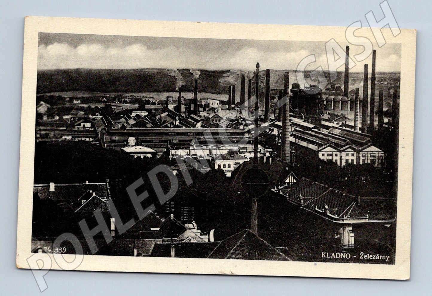 Pohlednice Kladno – Železárny 1944 (M10834)