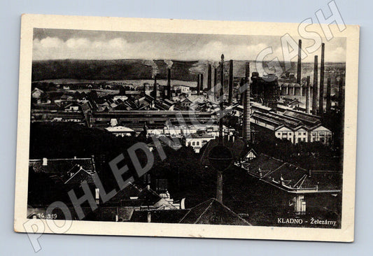 Pohlednice Kladno – Železárny 1944 (M10834)