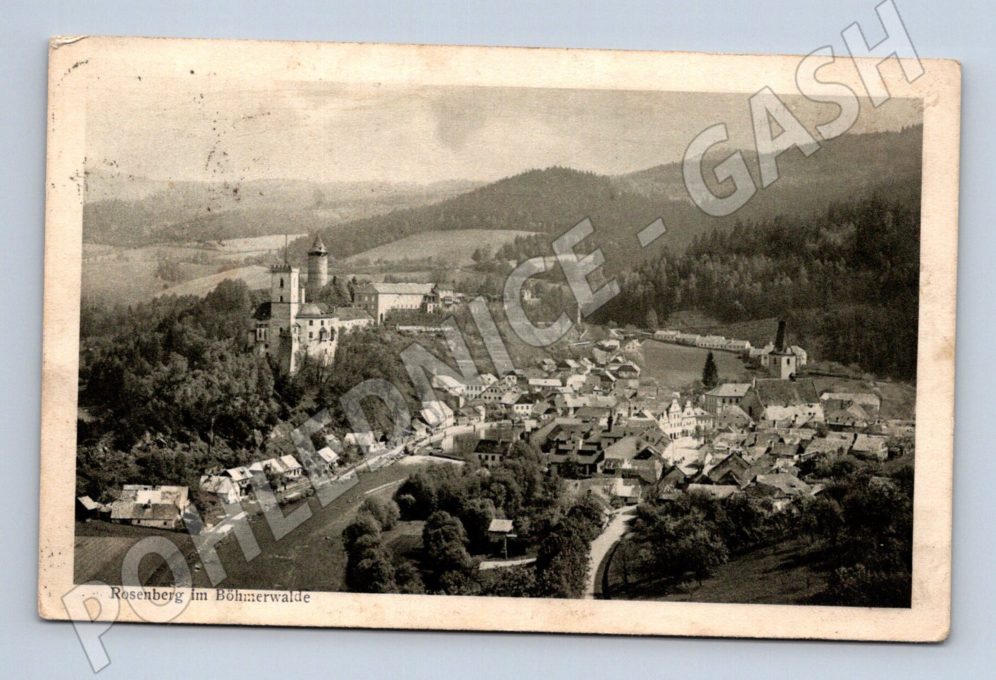 Pohlednice Rožmberk nad Vltavou - hrad, Šumava (M10840)