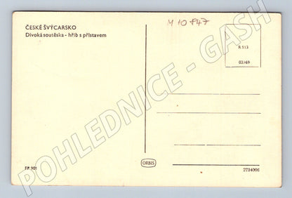 Pohlednice České Švýcarsko – Divoká soutěska (M10847)