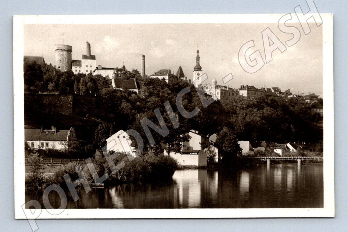 Pohlednice Tábor – hrad Kotnov a panorama města (M10852)