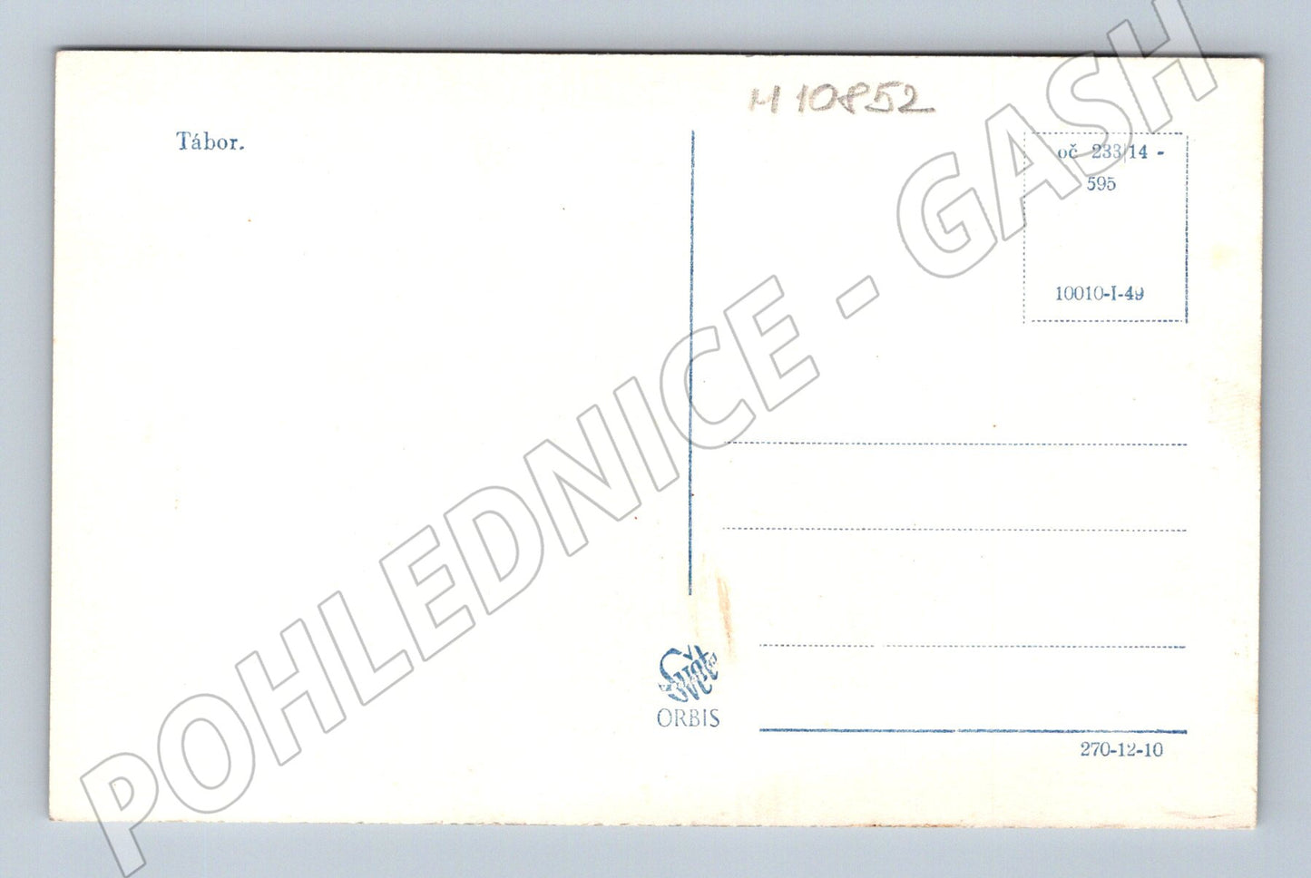 Pohlednice Tábor – hrad Kotnov a panorama města (M10852)