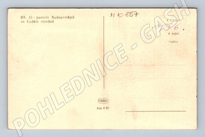 Pohlednice Brno - pomník Rudoarmějců (M10857)