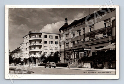 Pohlednice Poděbrady Masarykovo náměstí - Lázeňský hotel (M10859)