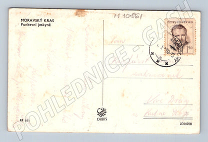 Pohlednice Punkevní jeskyně Moravský kras (M10861)
