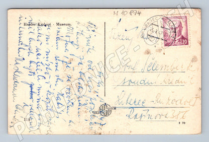 Pohlednice Hradec Králové – muzeum 1947 (M10874)
